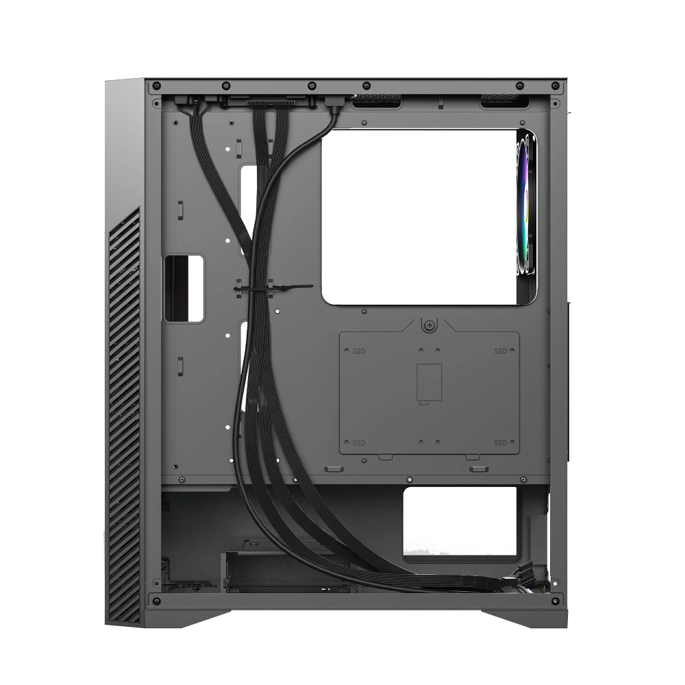 Ant Esports Cabinet ICE-270G 6F Black view 3